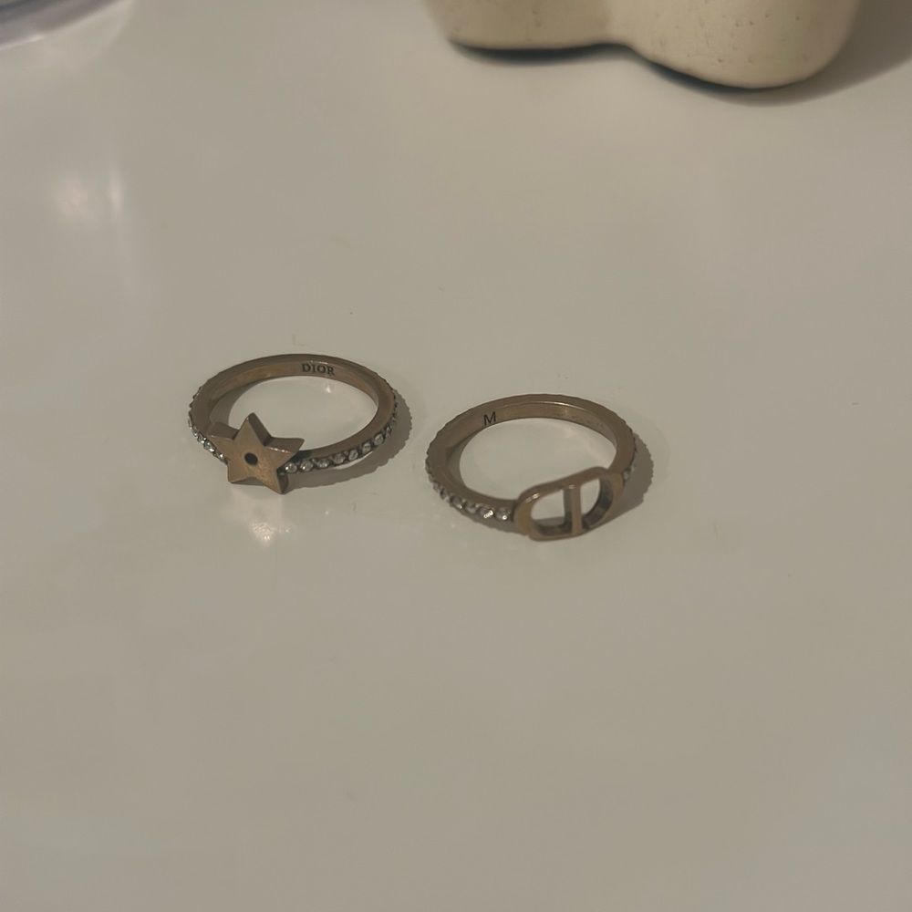 Dior vintage ring set